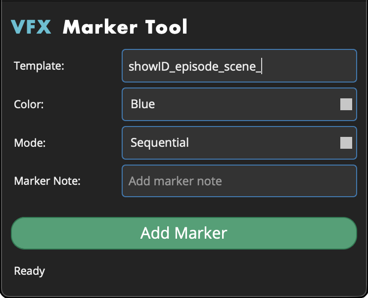 VFX Marker Tool